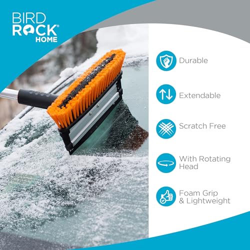 Extendable Snow Brush with Detachable Ice Scraper S7601