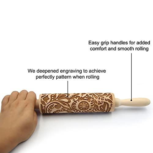 Embossed Rolling Pins H733808