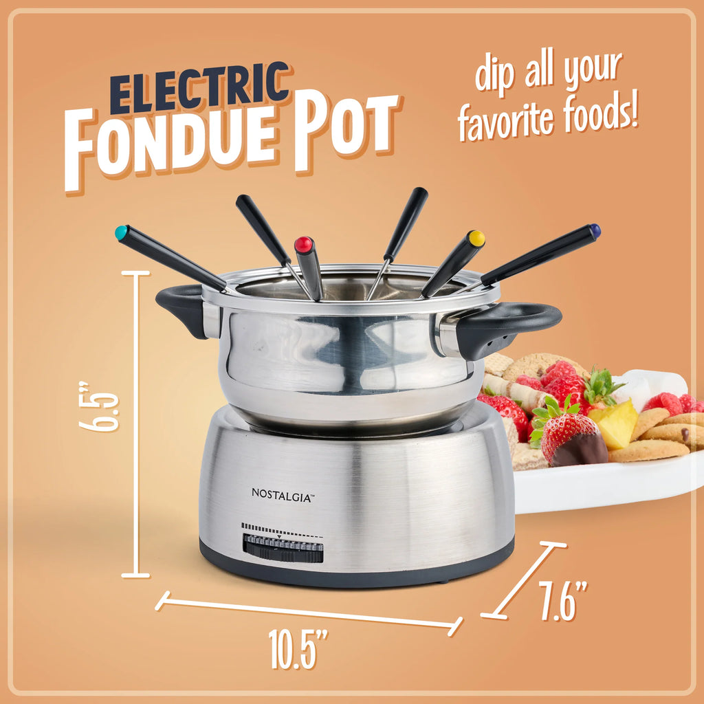 Stainless Steel Electric Fondue Pot S9881