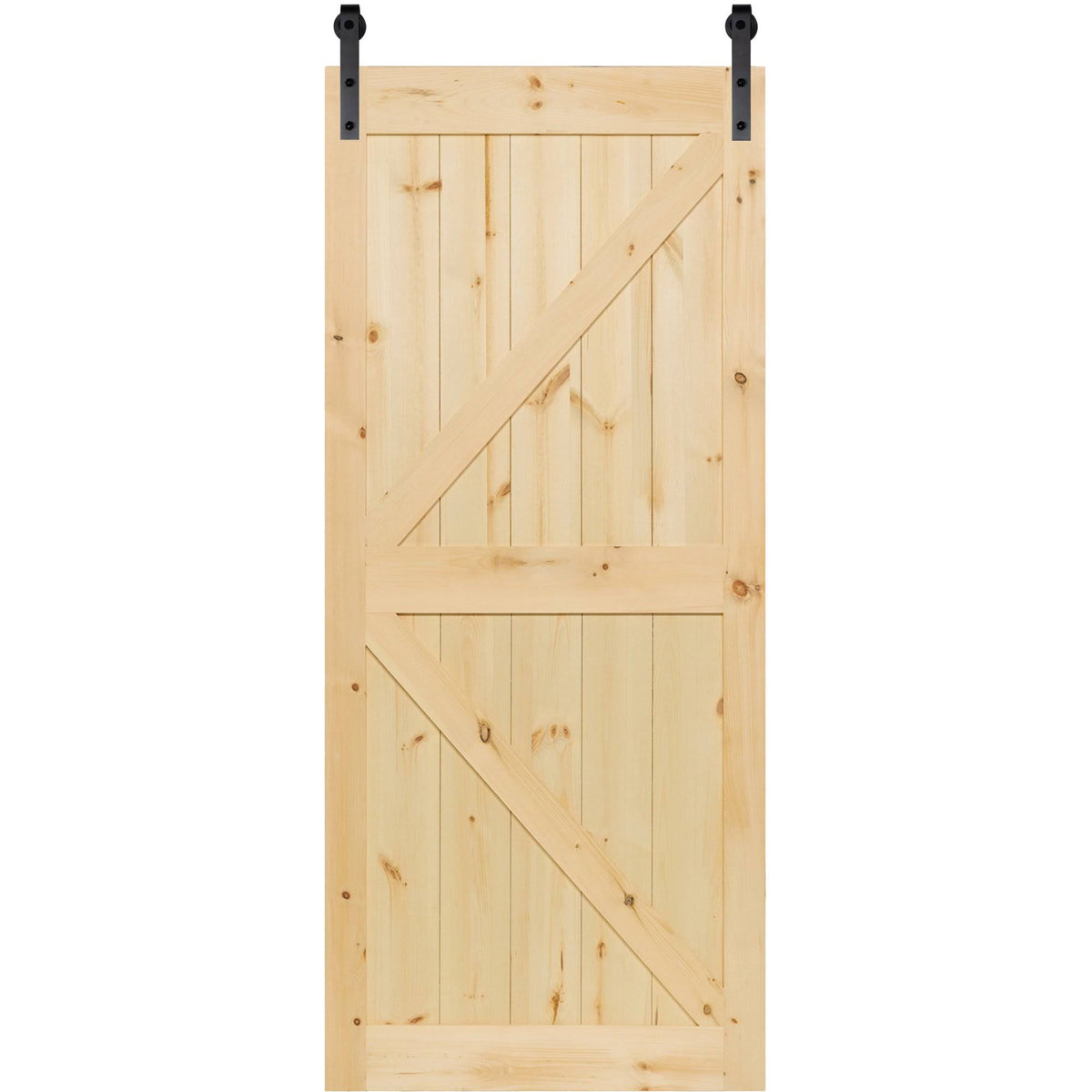 Solid Pine Unfinished Barn Door Slab Z86490