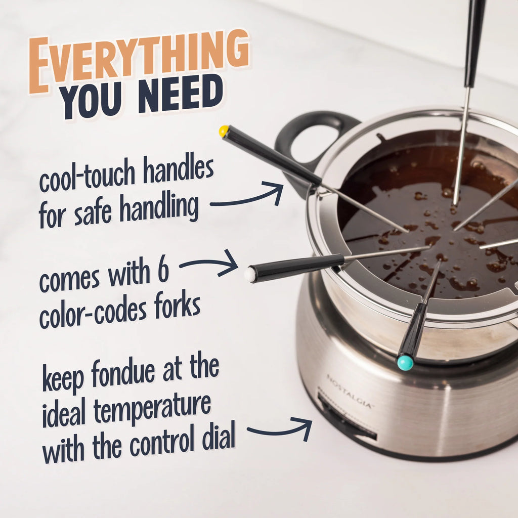 Stainless Steel Electric Fondue Pot S9881