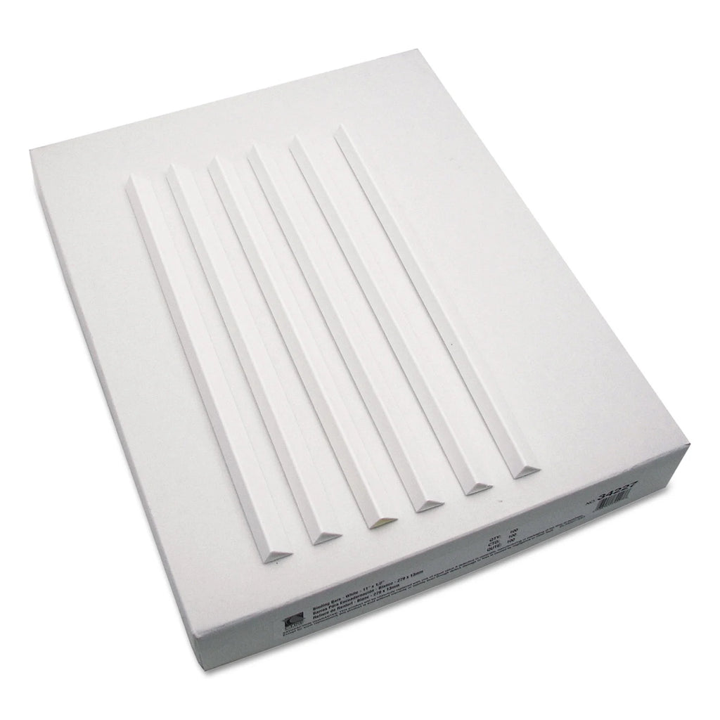 Binding Bars, White, 100/Box H4543