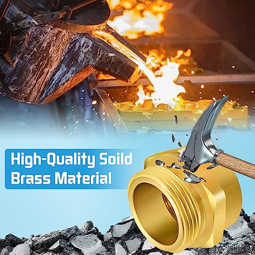 Double Male Brass Fire Hydrant Hose Adapter N801856