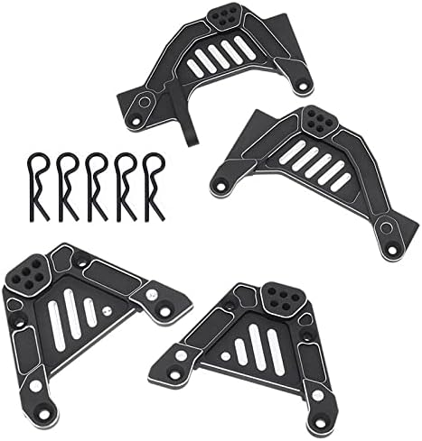 Metal Front & Rear Bumper Mount Servo Mount Stand for 1/6 RC Crawler Car Upgrades Parts Accessories Pack of 2 X627