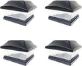 Brown 4 Pack Solar LED Post Cap Light C573