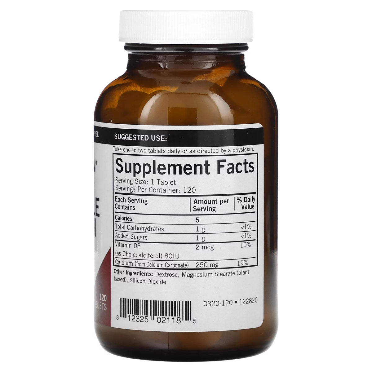 Kirkman Labs Calcium Chewable, 250 mg, 120 Tablets Y801
