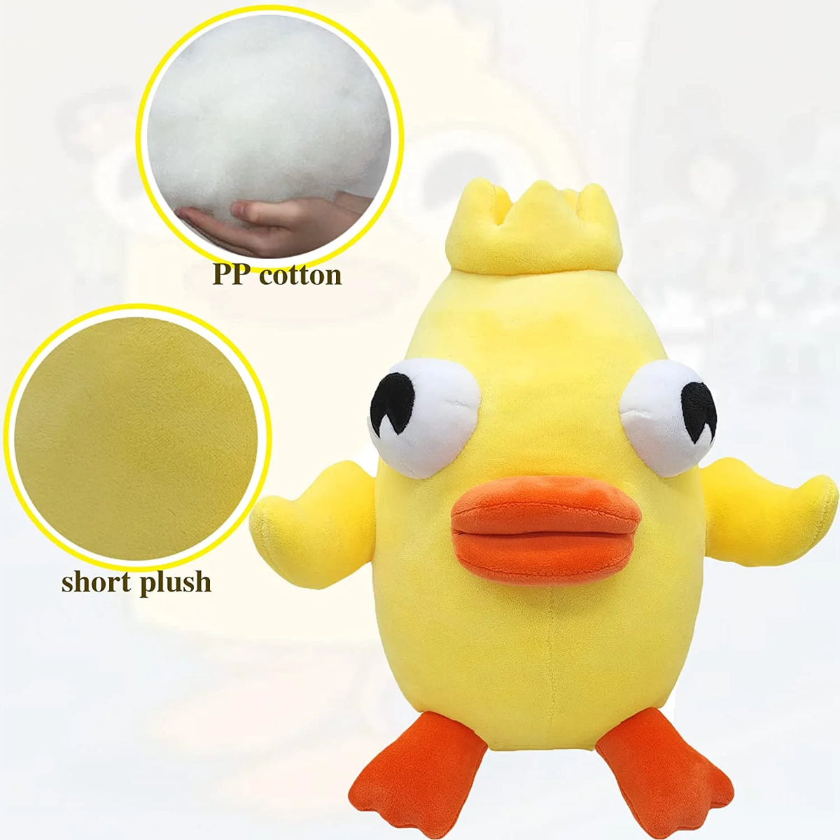 Peach Duck Plush Toy Doll T609
