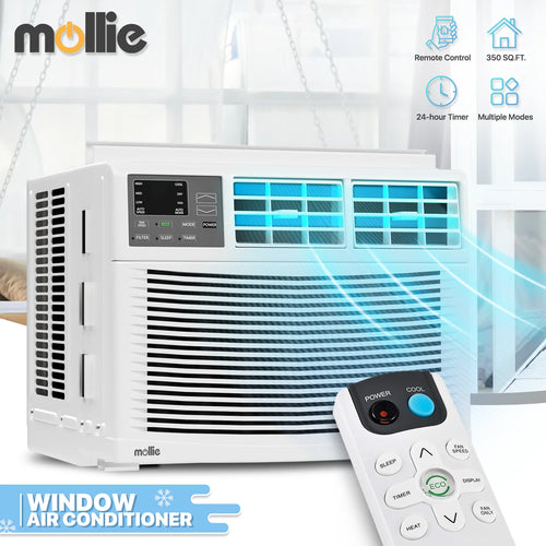 12,000 BTU 115V White Window Air Conditioner with Remote Control P493