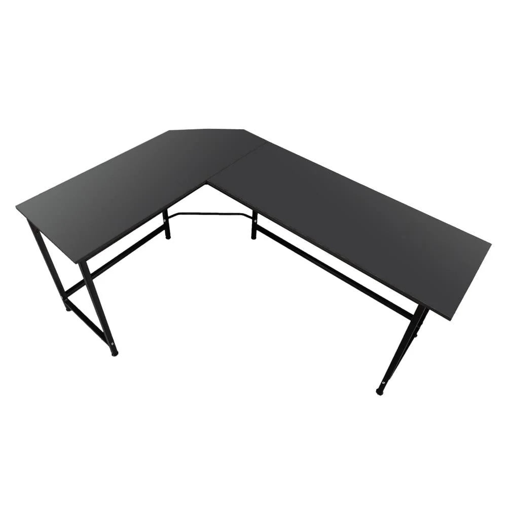 Black L-Shaped Computer Desk G583