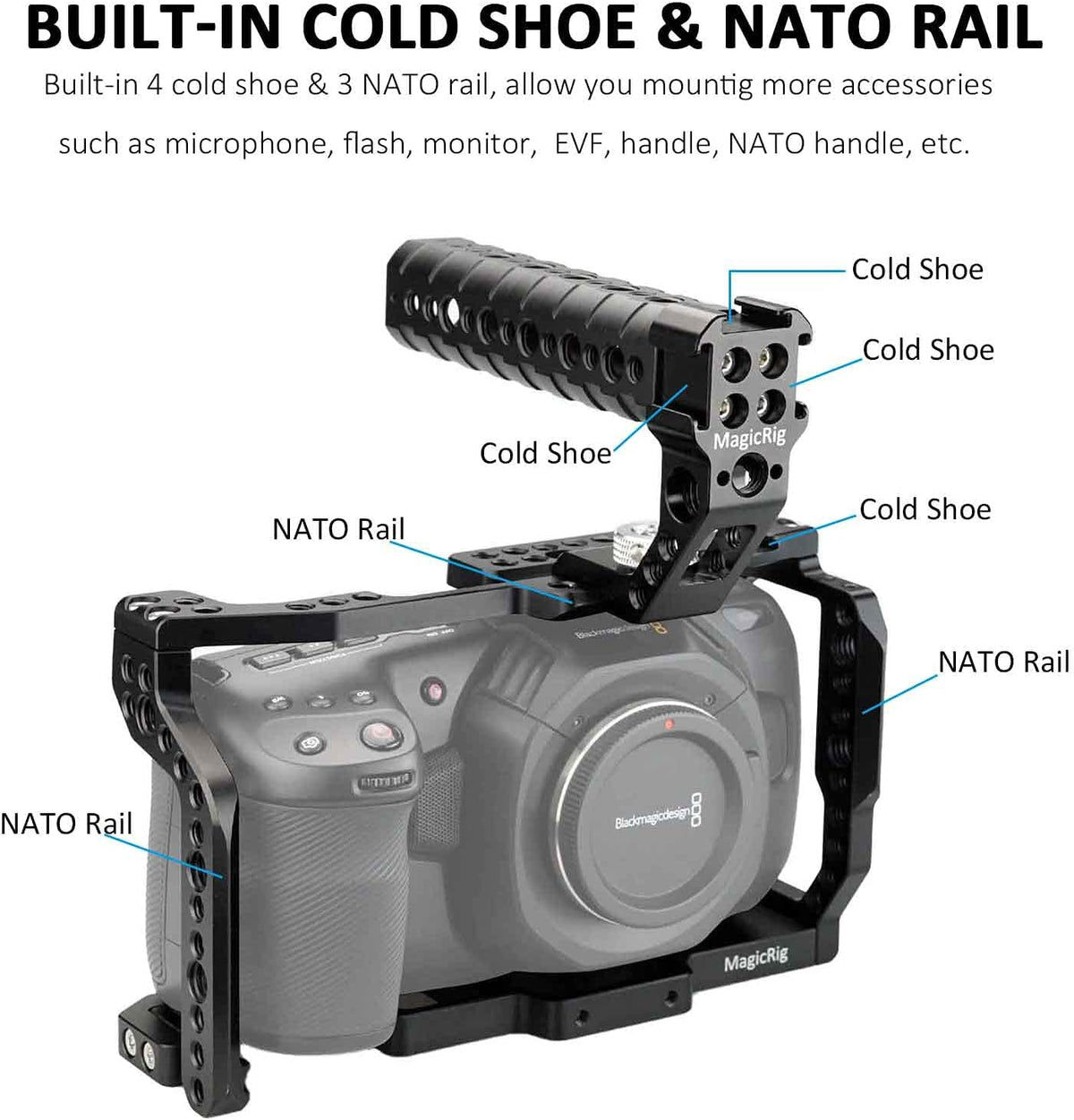 Camera Cage with Top Handle V5155
