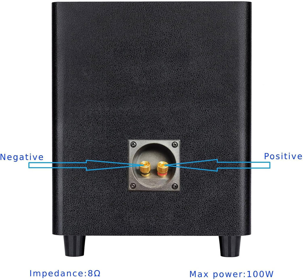 Black 8 Inch Passive Subwoofer Wood Material G29123