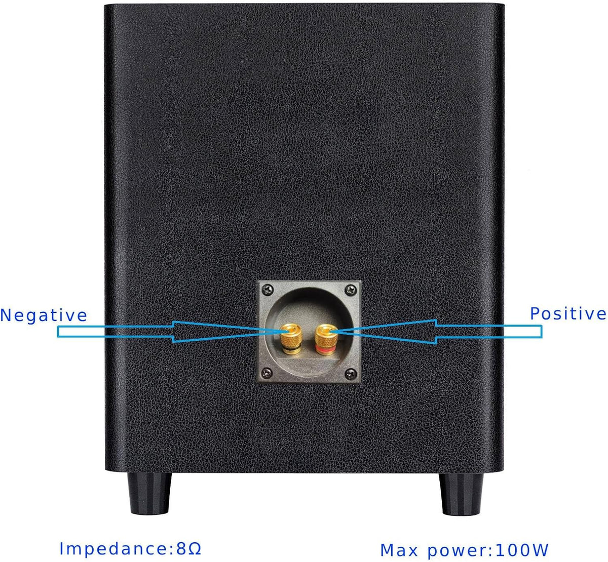 Black 8 Inch Passive Subwoofer Wood Material G29123