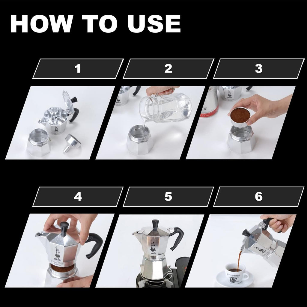 6 Cups Aluminum Moka Pot B13681