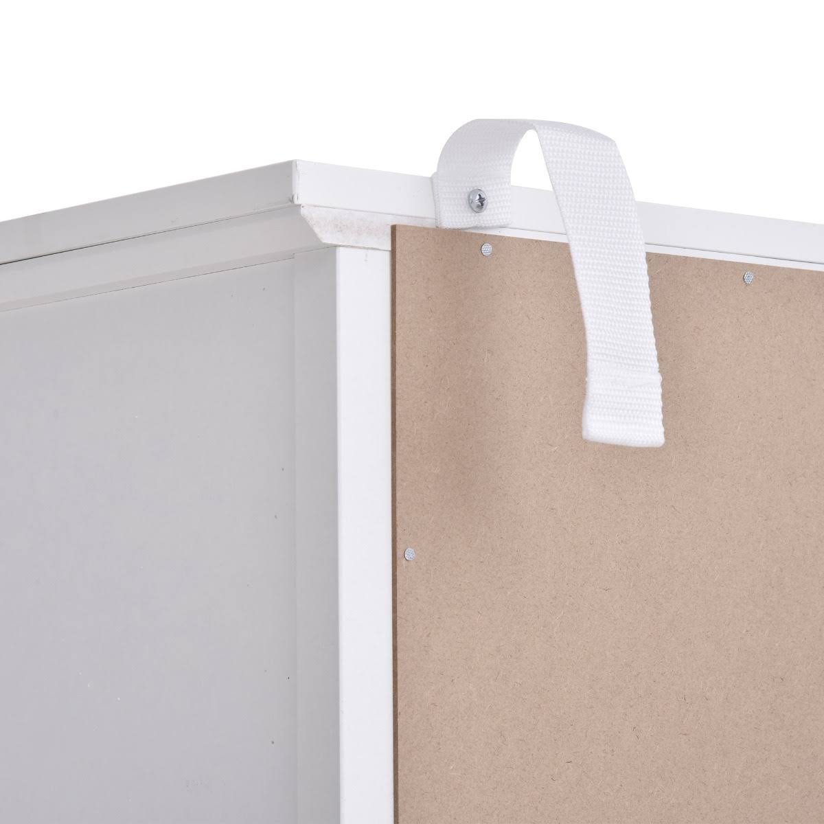 White Storage Cabinet Bookcase with Adjustable Shelves G755166