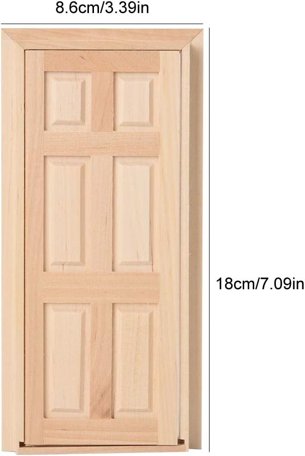 1:12 Doll House Mini Wooden Door Set Y74339
