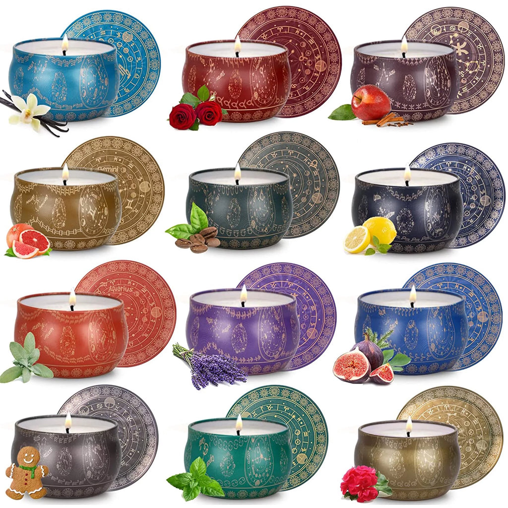 12 Pack Soy Scented Candles, 30 oz Q643033