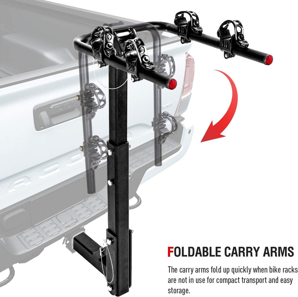 2 Bike Platform Hitch Mount Foldable Rack T313926