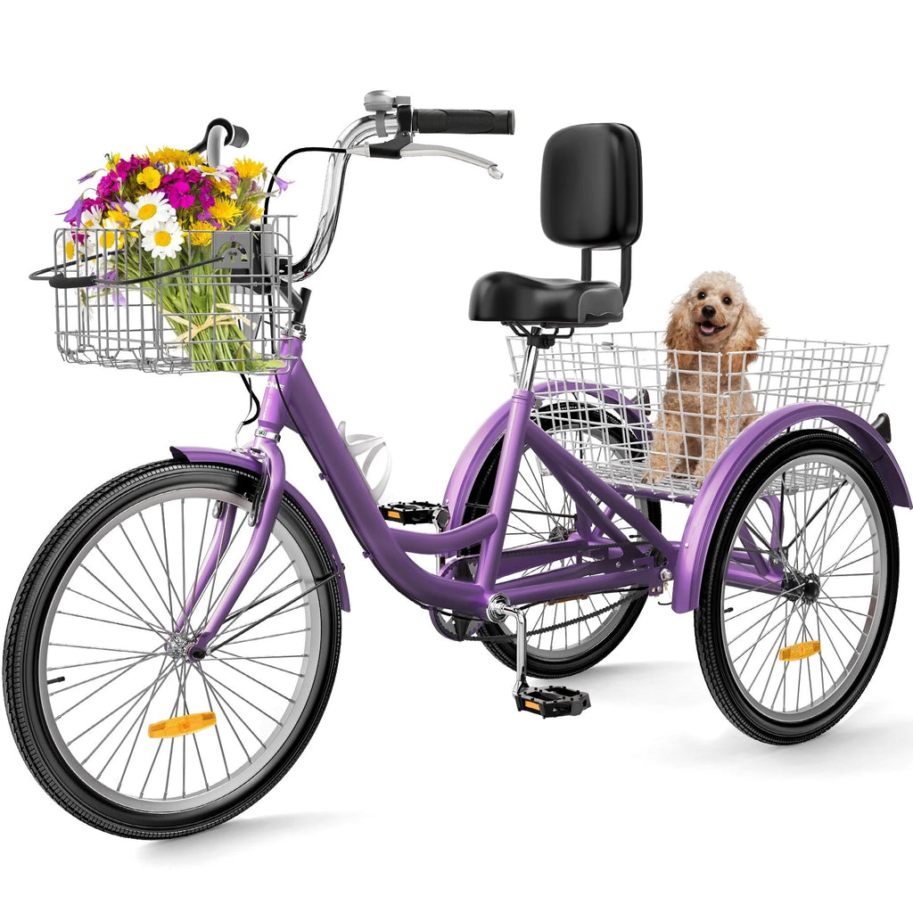 Blue 26 Adult Tricycle 3 Wheel Bike U7029