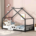 Black Floor Bed Frame Q1235