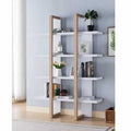 Weathered White 4-Shelf Bookcase G9474