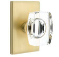 Windsor Crystal Knob Privacy Set Satin Brass I1068