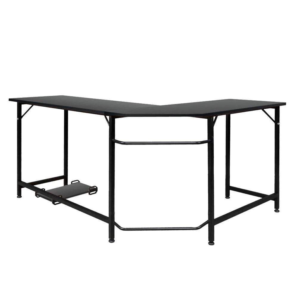 Black L-Shaped Computer Desk G583