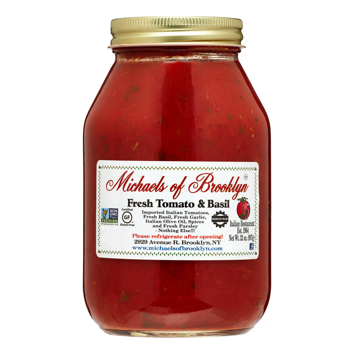 Tomato Basil Sauce 32 Oz Pack of 6 X369