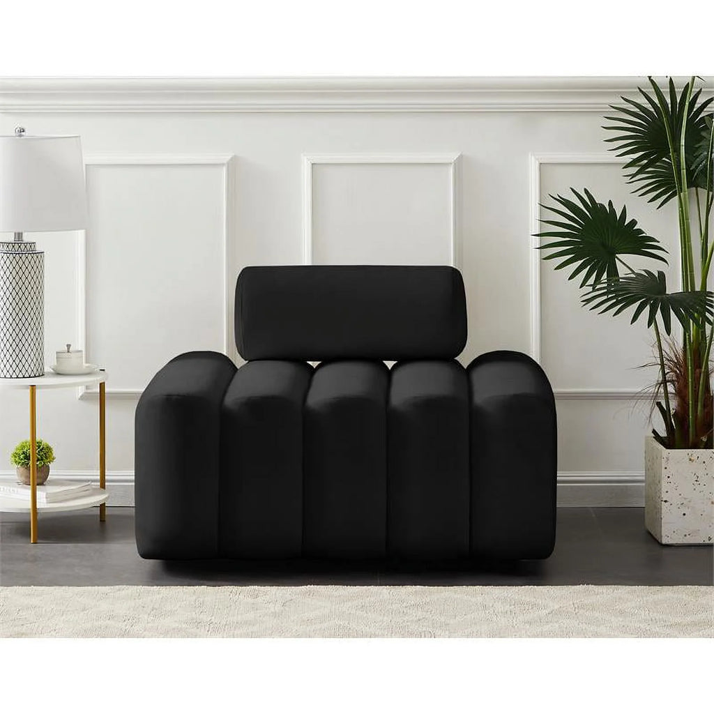 Black Velvet Chair A305