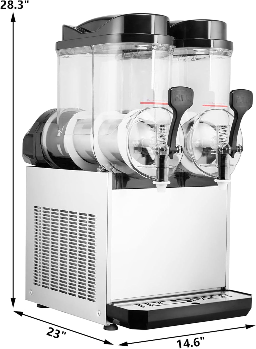 110V Commercial Slushy Machine, 15/30/45L Stainless Steel Frozen Drink Maker K156123