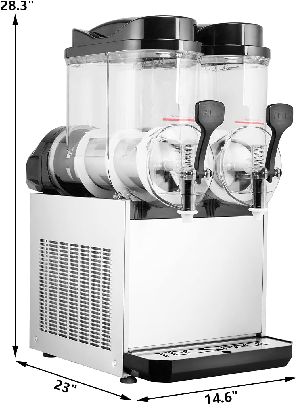 110V Commercial Slushy Machine, 15/30/45L Stainless Steel Frozen Drink Maker K156123
