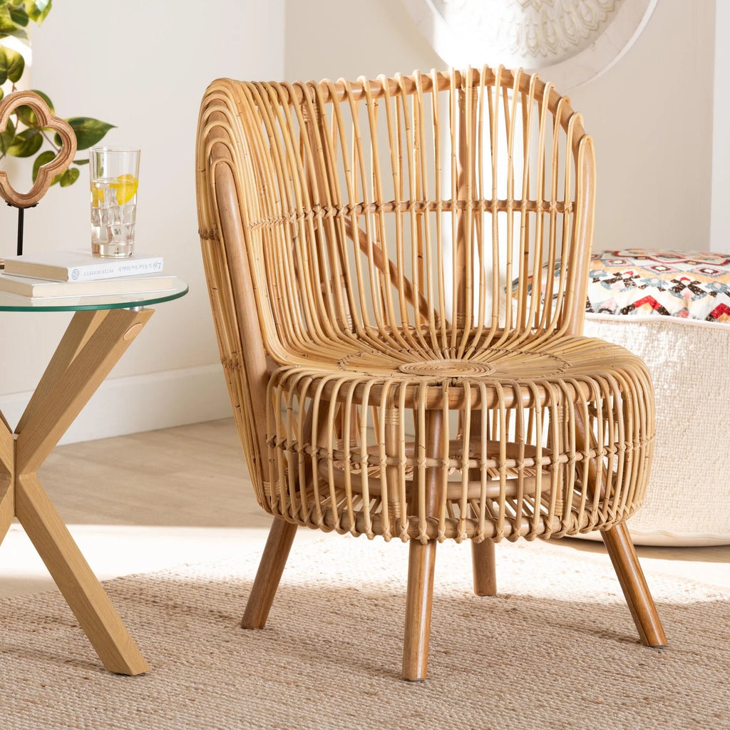 Natural Rattan Lounge Chair B568071