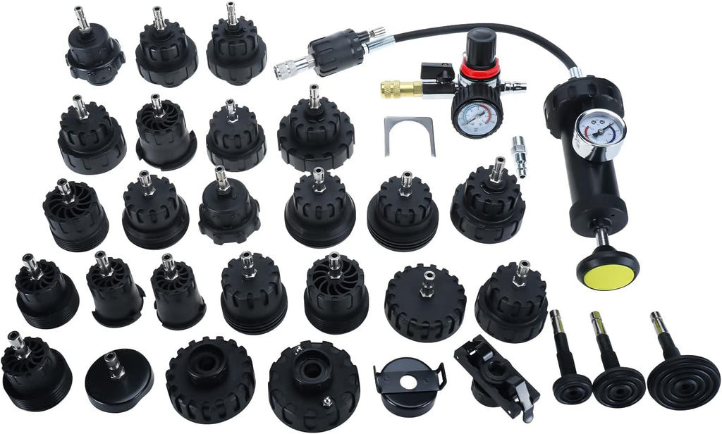 33Pcs Radiator and Cap Pressure Tester Kit Vacuum Type Cooling System Kit H756147