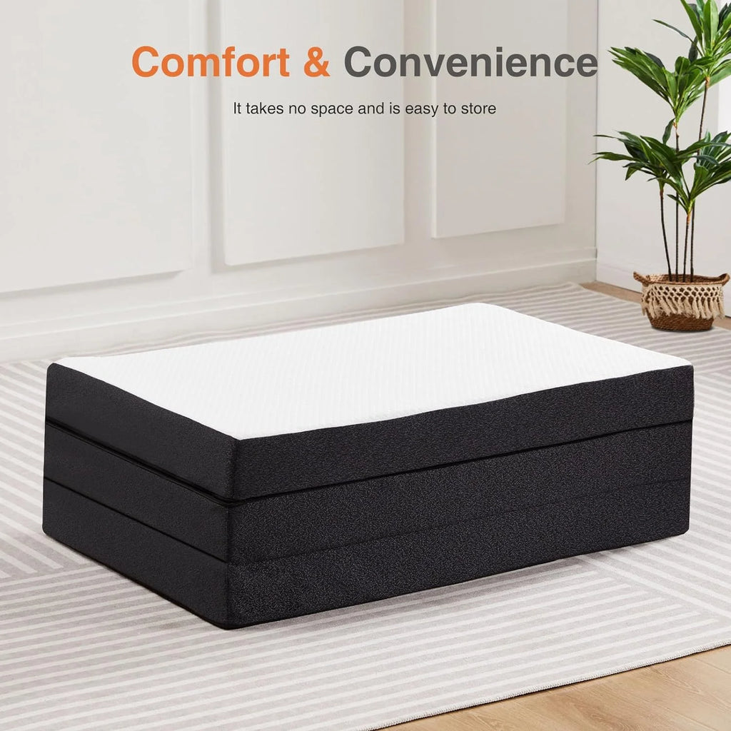 4 inch Tri-fold Memory Foam Mattress Topper M7429