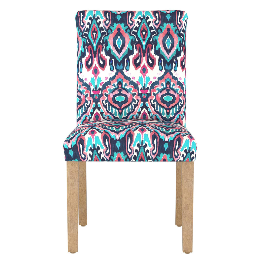 Dining Chair Printed Navy/Pink P7475