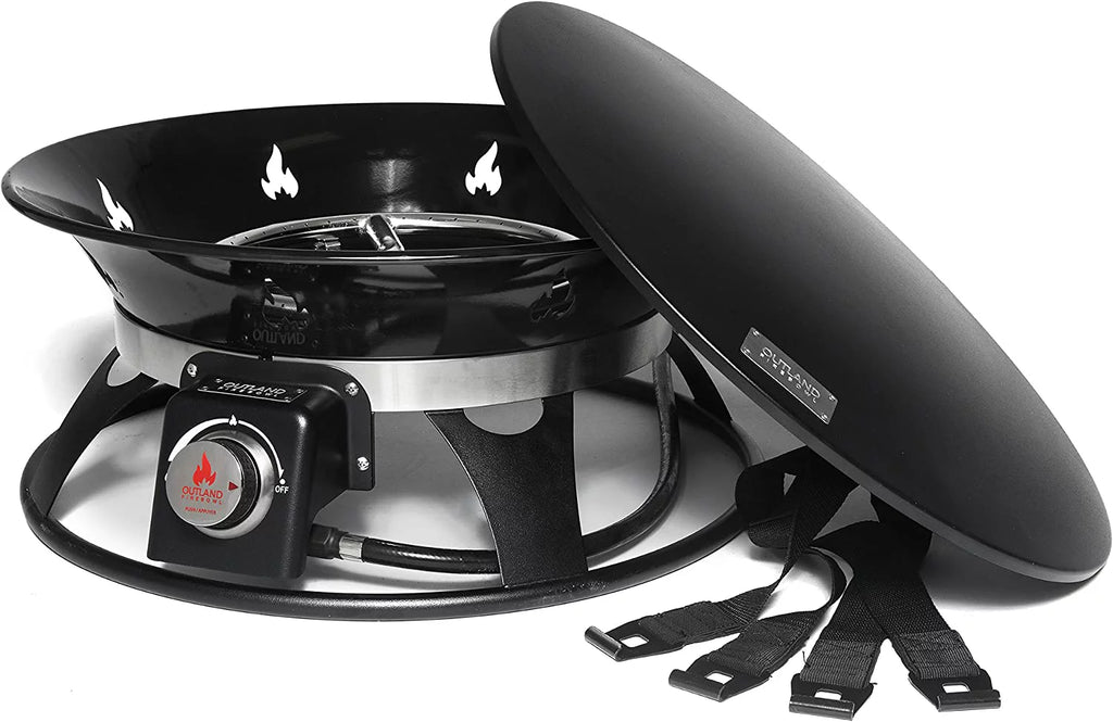 Portable Propane Fire Pit 21-inch 58,000 BTU with Cover & Carry Kit E540