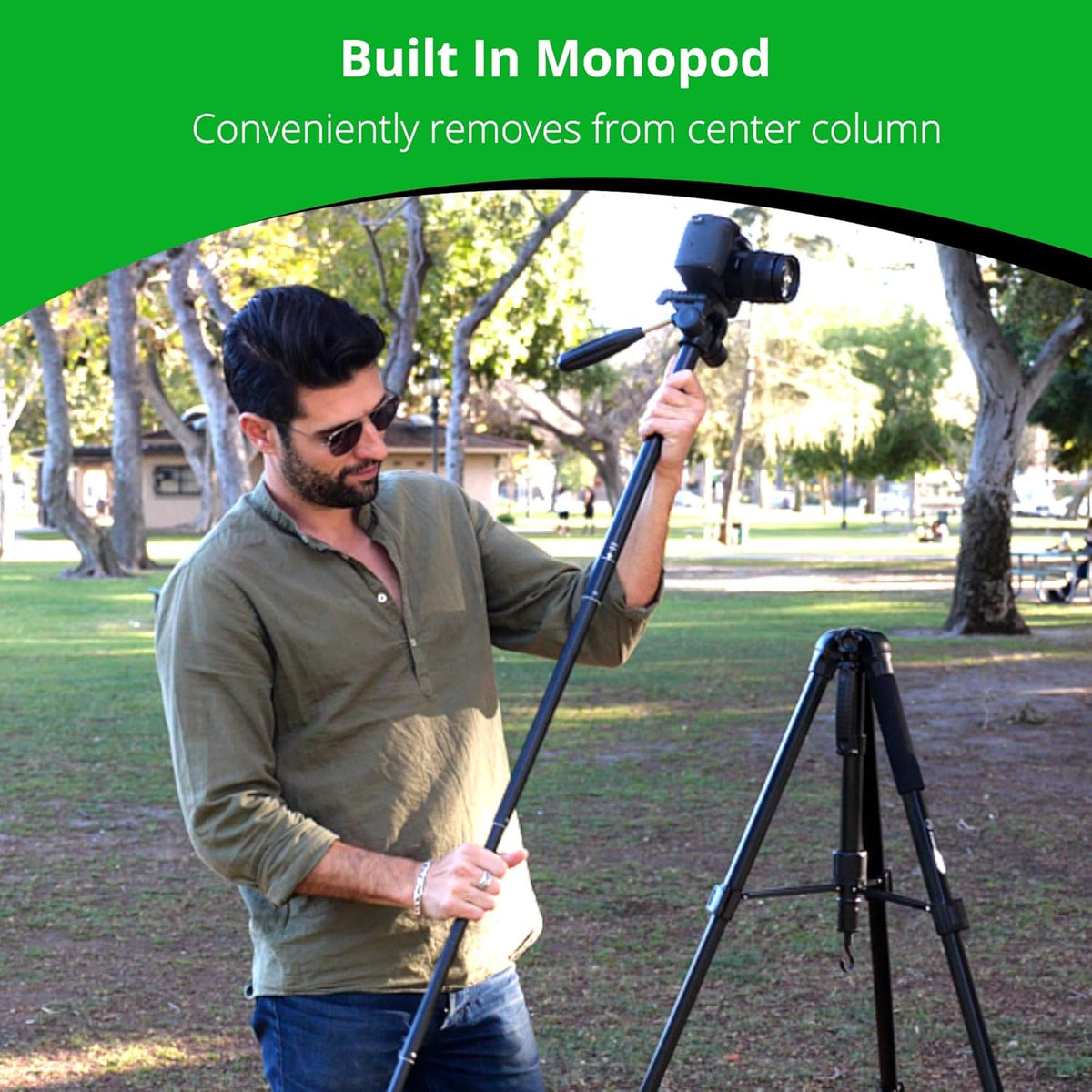 70 Tripod with Bluetooth Remote Shutter, Monopod Pack of 2 I2682