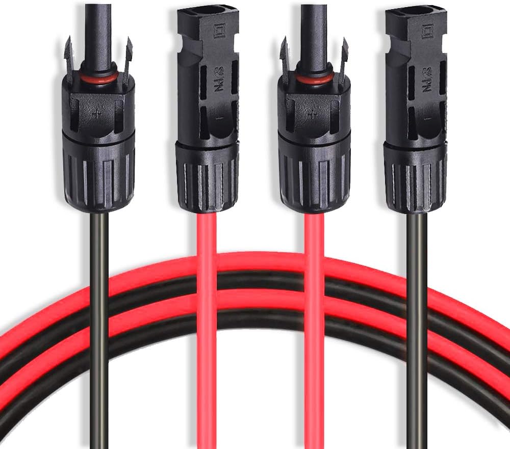 10 AWG 50 Feet Solar Extension Cable with Female and Male Connector A59392