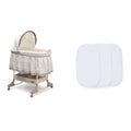 White Fitted Bassinet Sheets 2 Pack U912