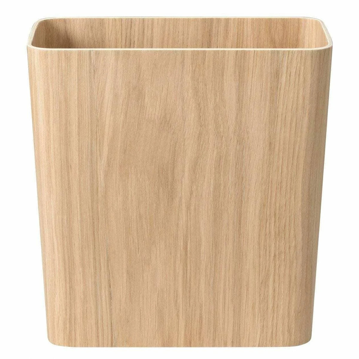 Oak Wood Trash Can with Lid M669874