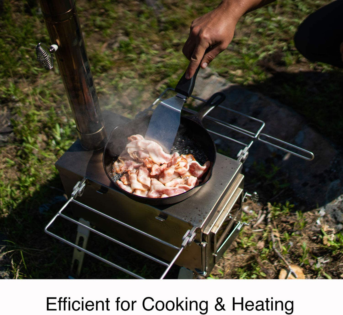 800 Cubic Inch Tent Stove with Chimney Pipe A980660