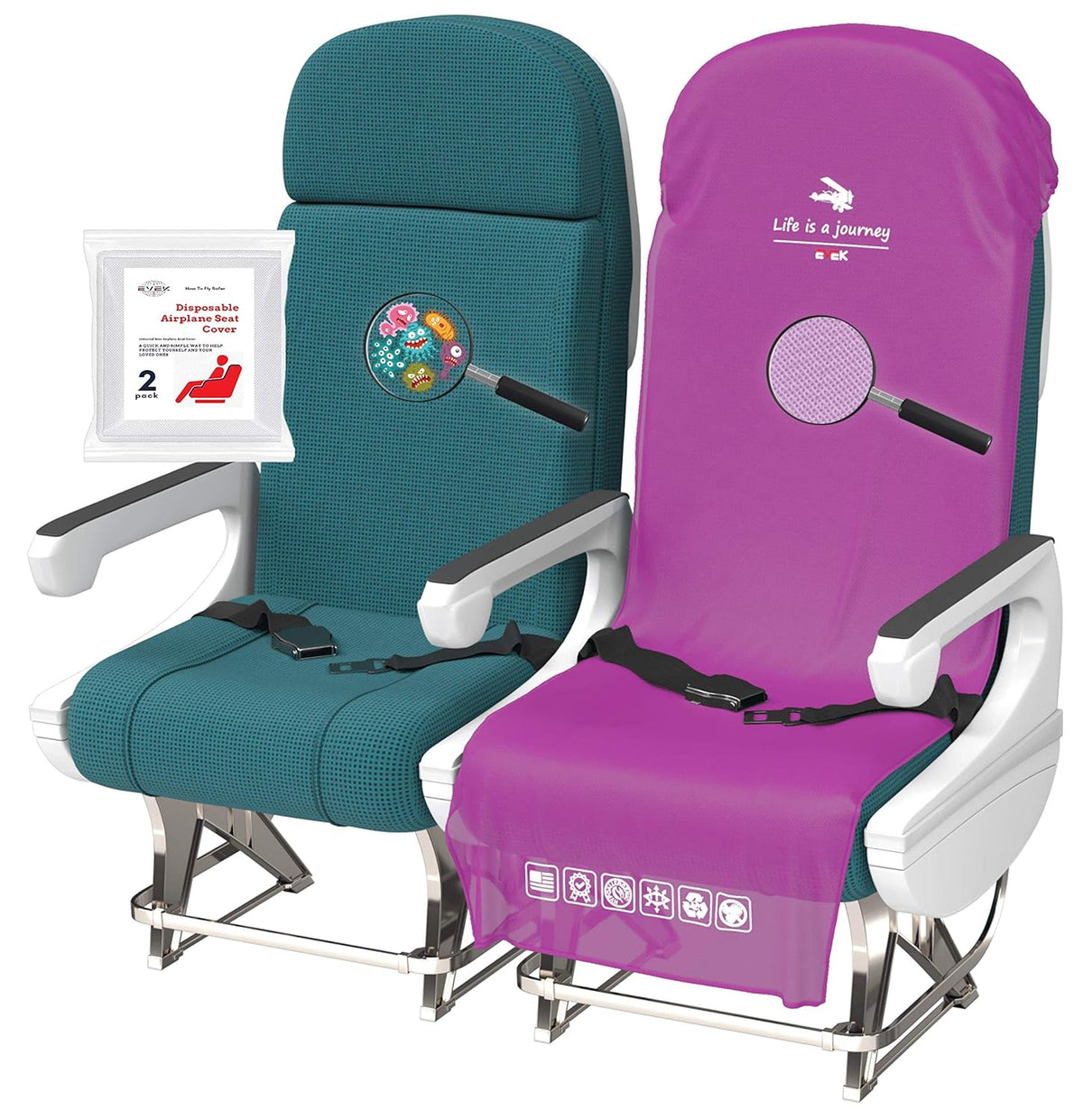 2pcs Protective Seat Covers K6905