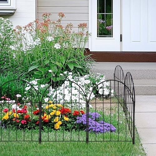 10 Pack Metal No Dig Garden Fence 11FT x 17inch Z514