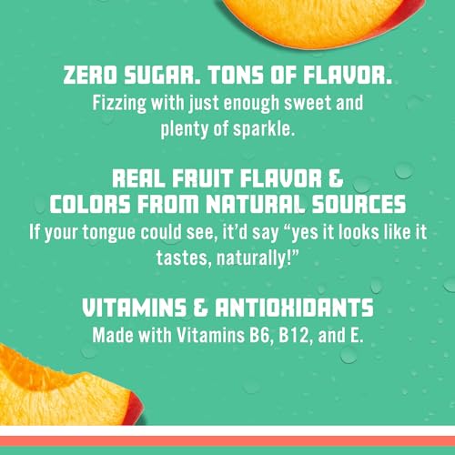 Zero Sugar Black Raspberry Sparkling Water, 17 fl oz Bottles (Pack of 12) C440878