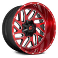22x10 5X4.5/5.0 -18 Candy Red Milled Wheel G1529