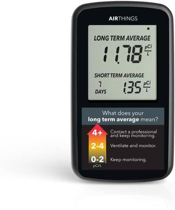 Portable Radon Detector, AAA Battery Operated L859341