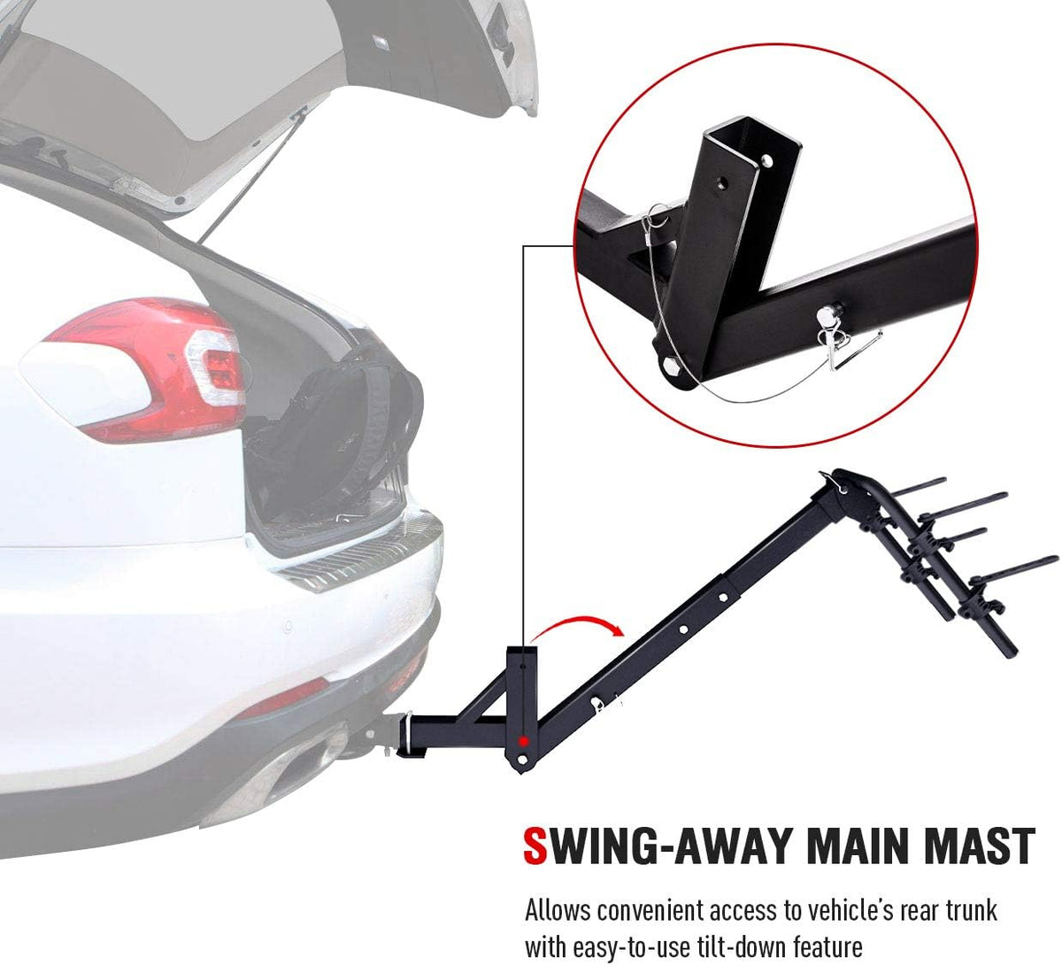 2 Bike Platform Hitch Mount Foldable Rack T313926