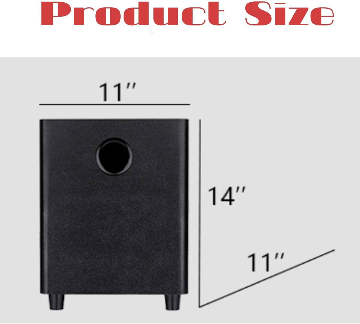 Black 8 Inch Passive Subwoofer Wood Material G29123