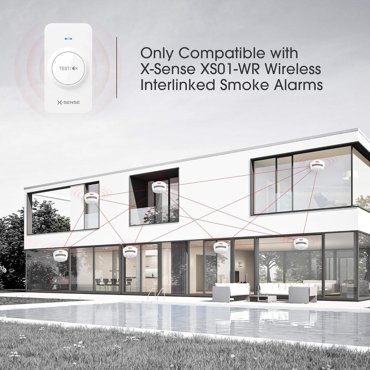 Remote Controller for Wireless Smoke & Carbon Monoxide Detector Alarms V215