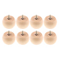 Solid Wood Round Furniture Legs 8 Packs T296857