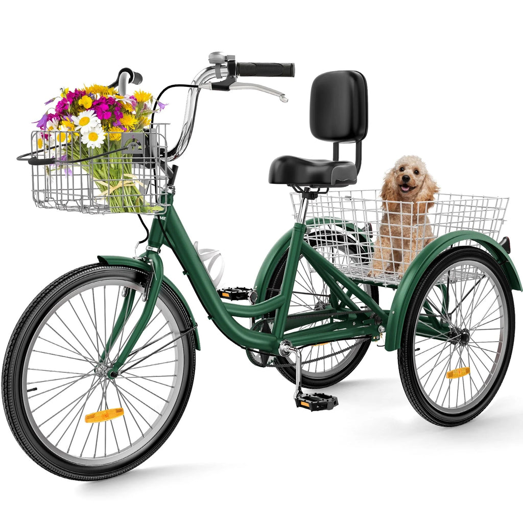 Blue 26 Adult Tricycle 3 Wheel Bike U7029